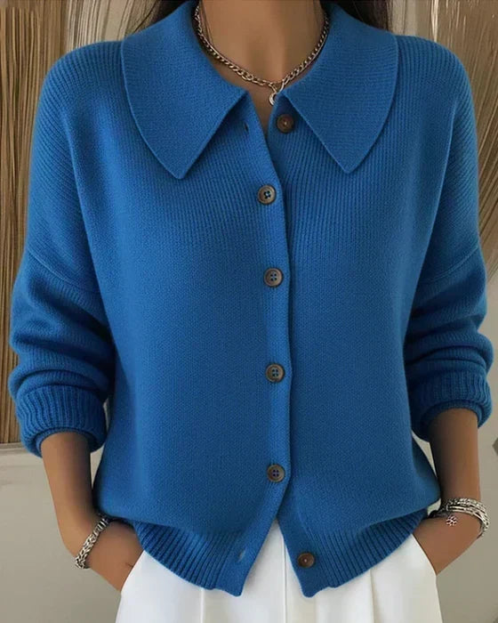Esther | Button Collar Cardigan