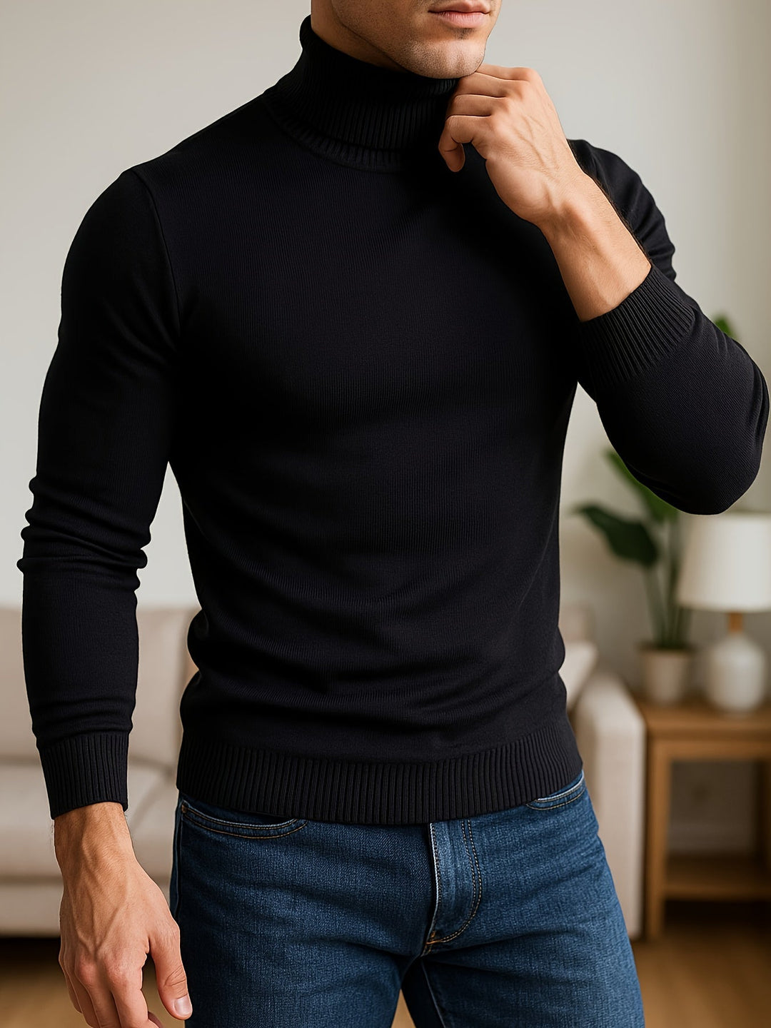 GIDEON | CLASSIC HIGH-NECK SWEATER