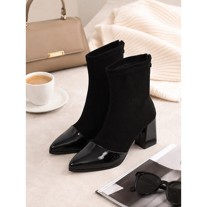 Silvia | Sleek Cap-Toe Ankle Boots