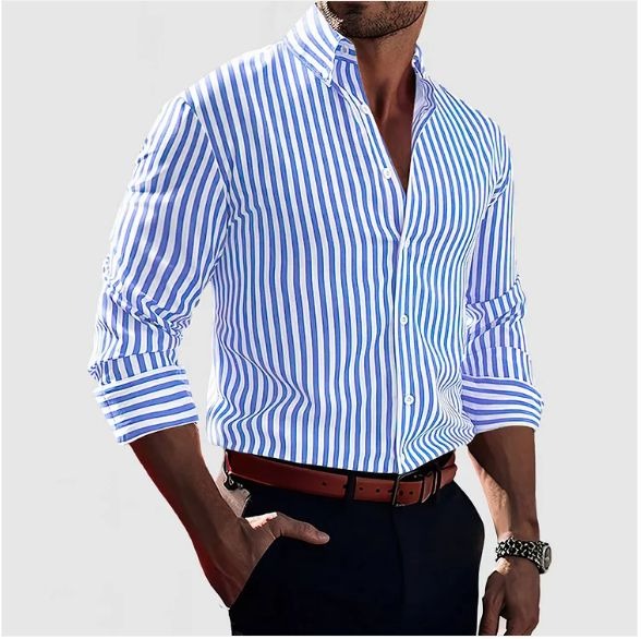 ELIAS | STRIPED BUTTON-DOWN SHIRT