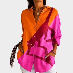 BAHAR | SUNSET SAFARI STATEMENT BLOUSE