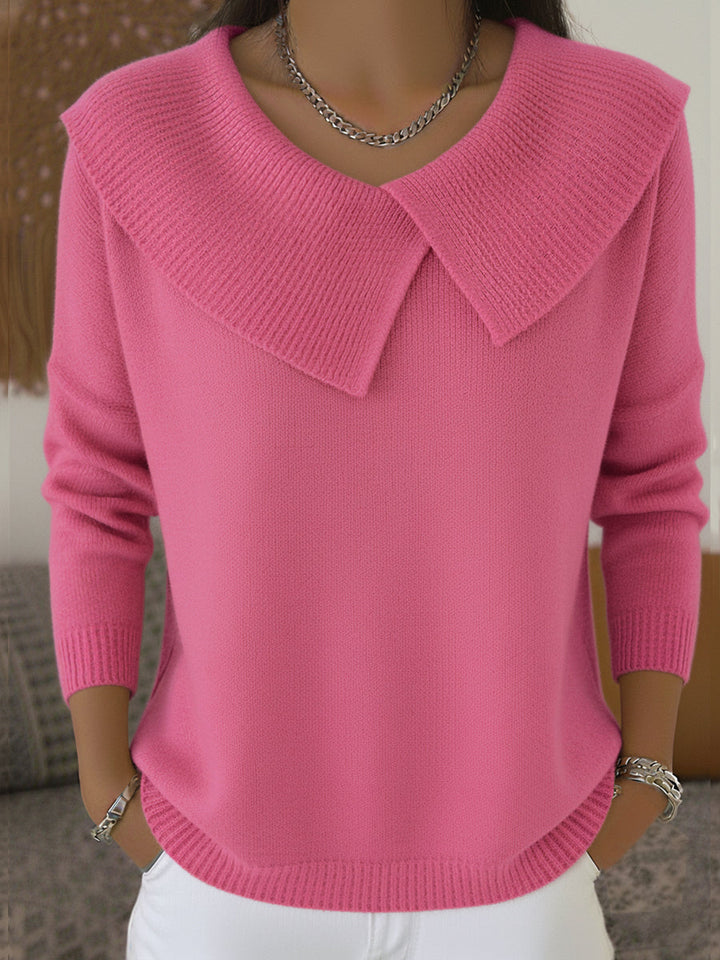 Ariana | Warm Sweater with Soft Collar