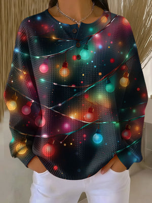 JULIA | CHRISTMAS SWEATER WITH LANTERNS AND COZINESS