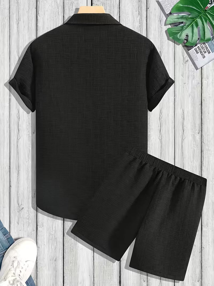 FABIAN | CLASSIC BUTTON SHIRT AND SHORTS SUMMER SET