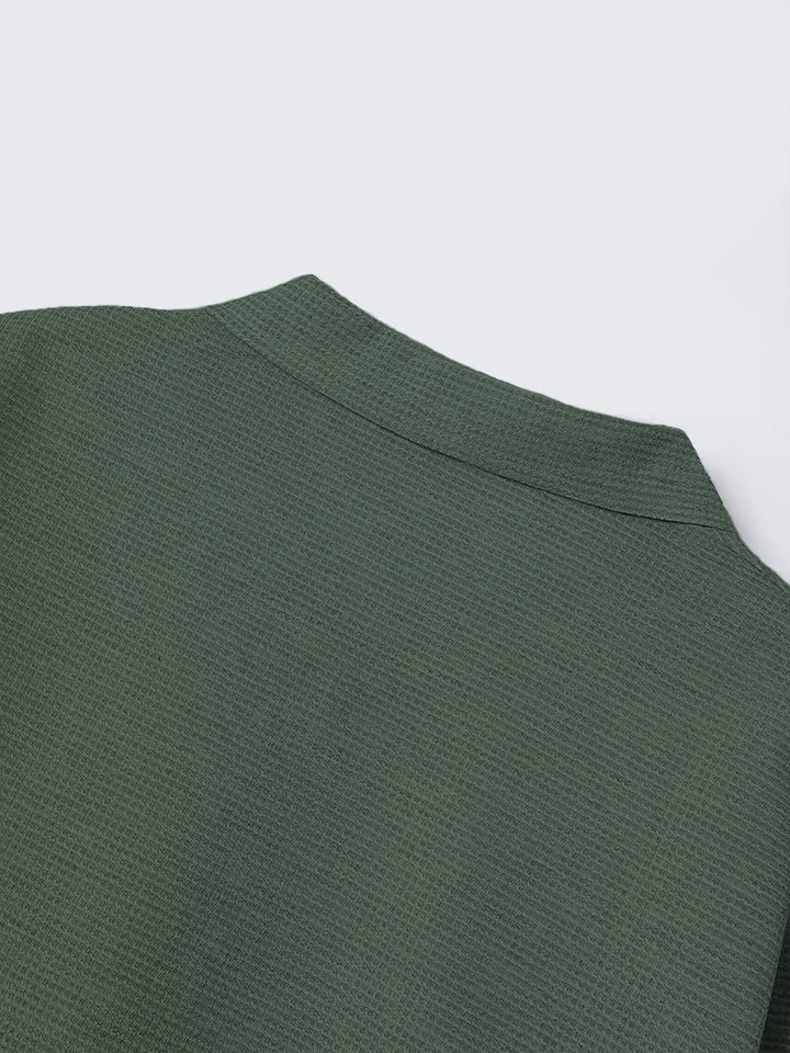 SILAS | TEXTURED BUTTON-FRONT OVERSHIRT JACKET