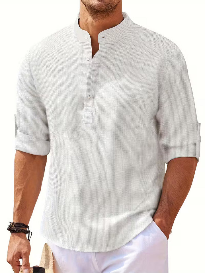 EDMUND | CLASSIC STAND-UP COLLAR BUTTON SHIRT