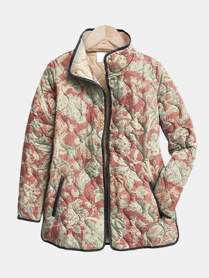 PHOEBE | VINTAGE FLORAL CASUAL QUILTED JACKET