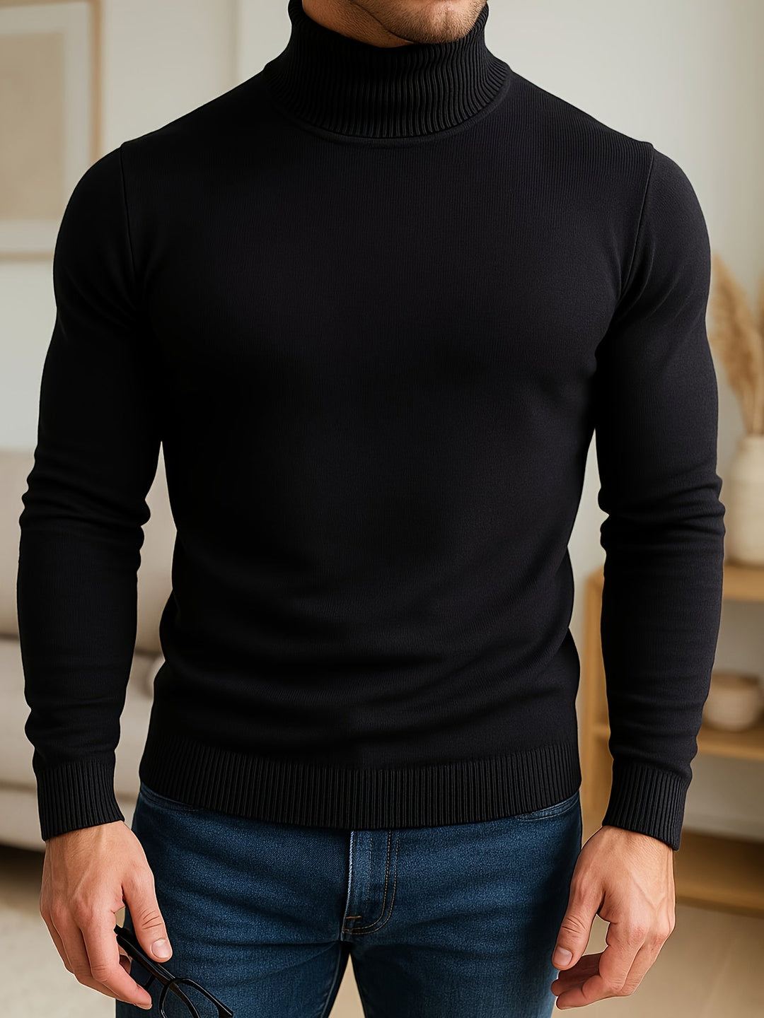 GIDEON | CLASSIC HIGH-NECK SWEATER