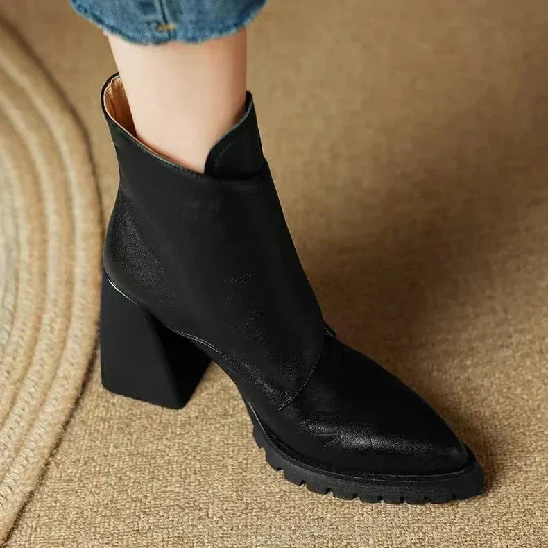 Rosa | Ankle Block Heel With Strap Detail