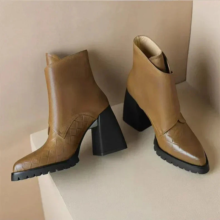 Rosa | Ankle Block Heel With Strap Detail