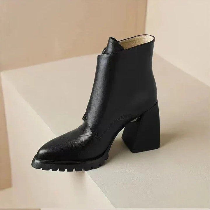 Rosa | Ankle Block Heel With Strap Detail