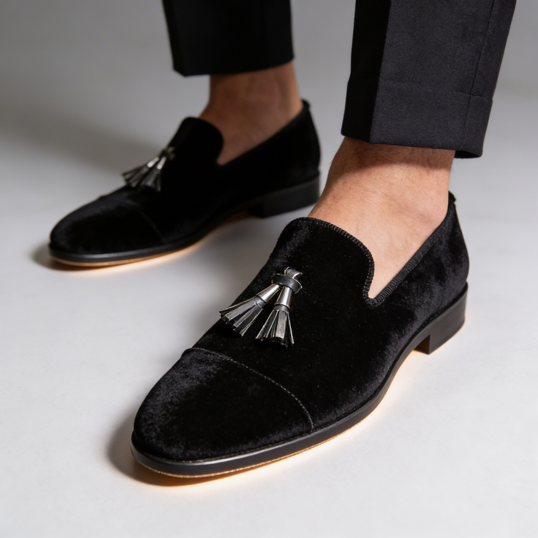 FELIX | CLASSIC VELVET TASSEL LOAFERS