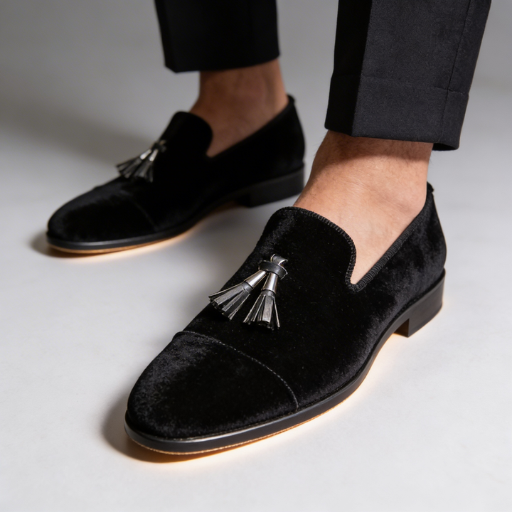 FELIX | CLASSIC VELVET TASSEL LOAFERS