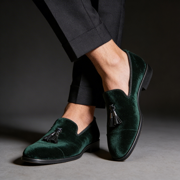 FELIX | CLASSIC VELVET TASSEL LOAFERS