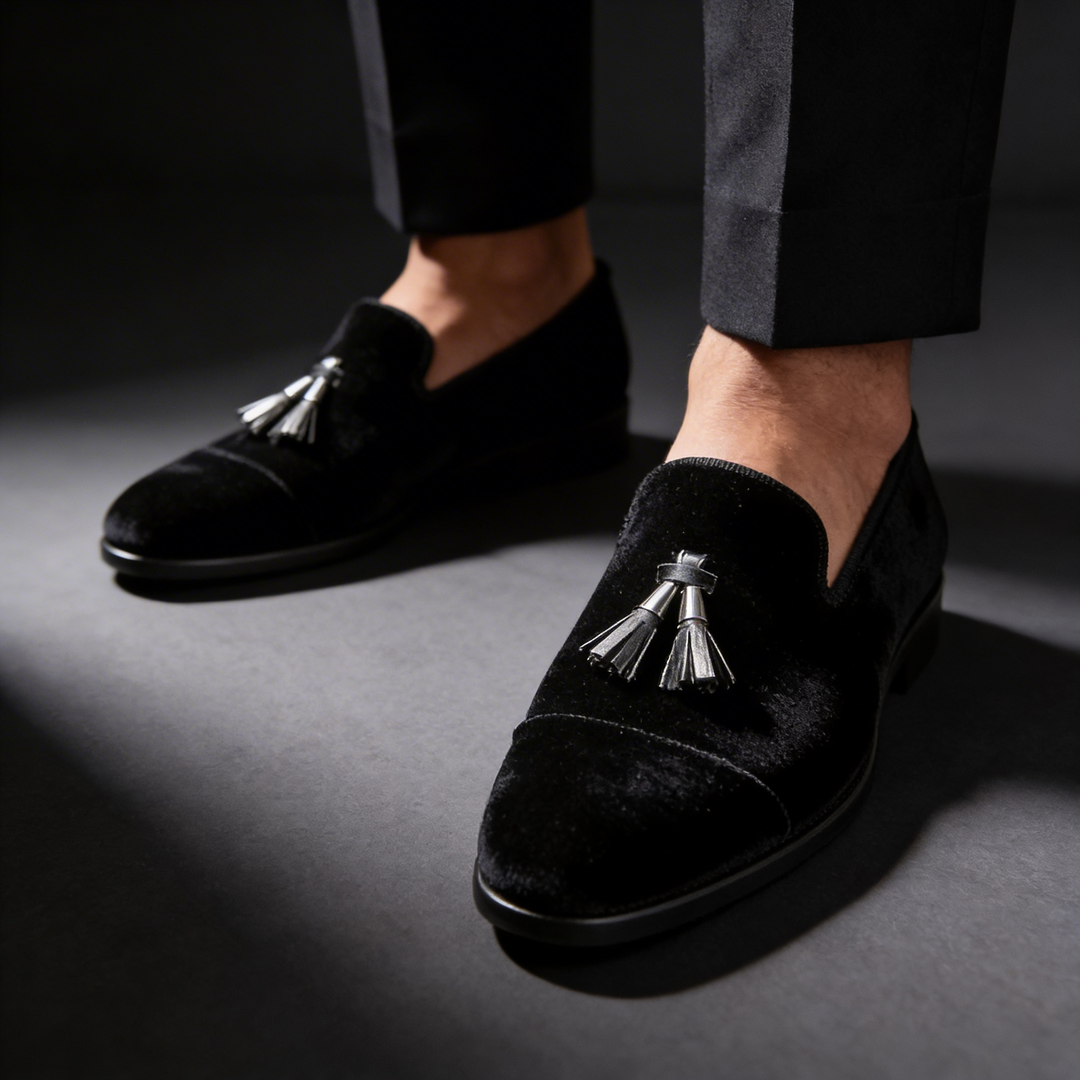 FELIX | CLASSIC VELVET TASSEL LOAFERS
