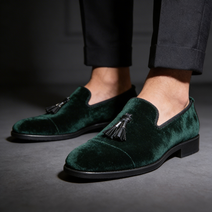 FELIX | CLASSIC VELVET TASSEL LOAFERS