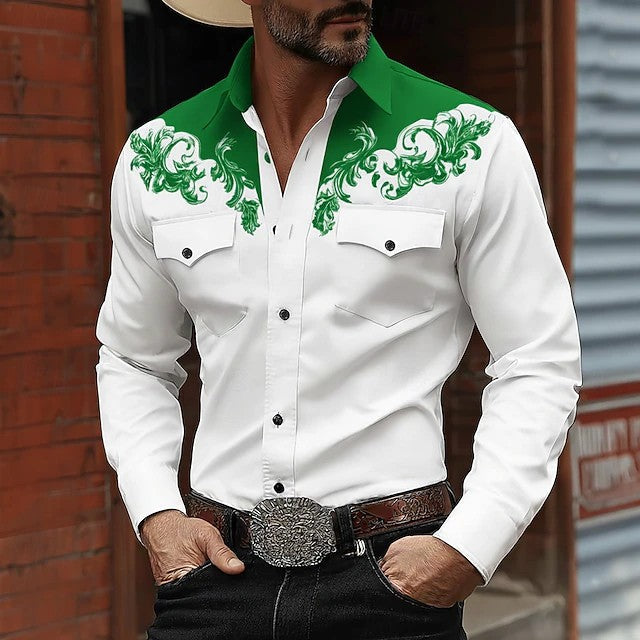 WYATT | WESTERN PRINT BUTTON-UP SHIRT