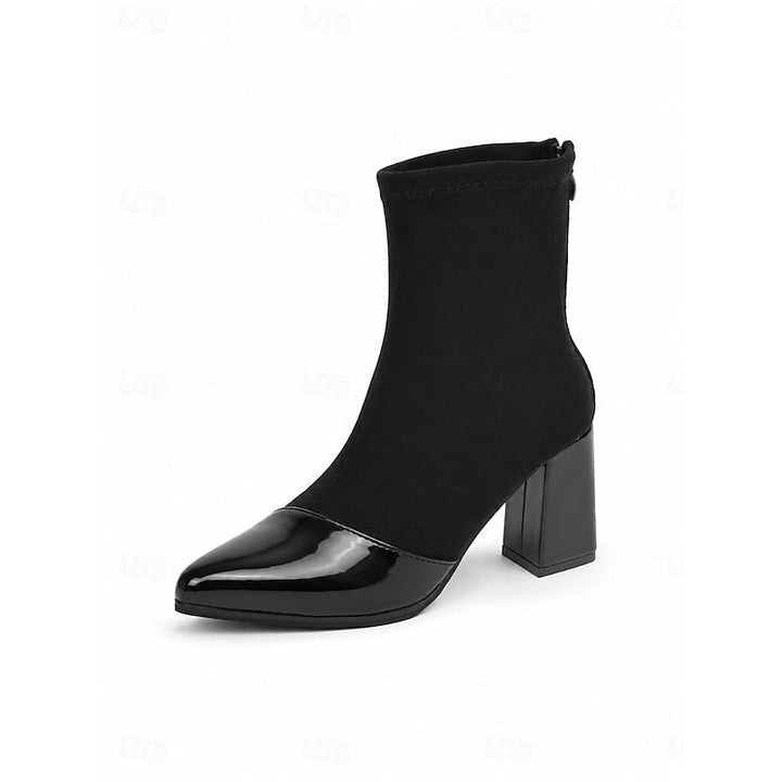 Silvia | Sleek Cap-Toe Ankle Boots
