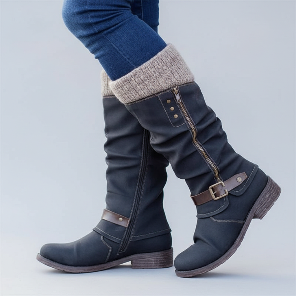 Virginia | Elegant Supportive Buckle Boots