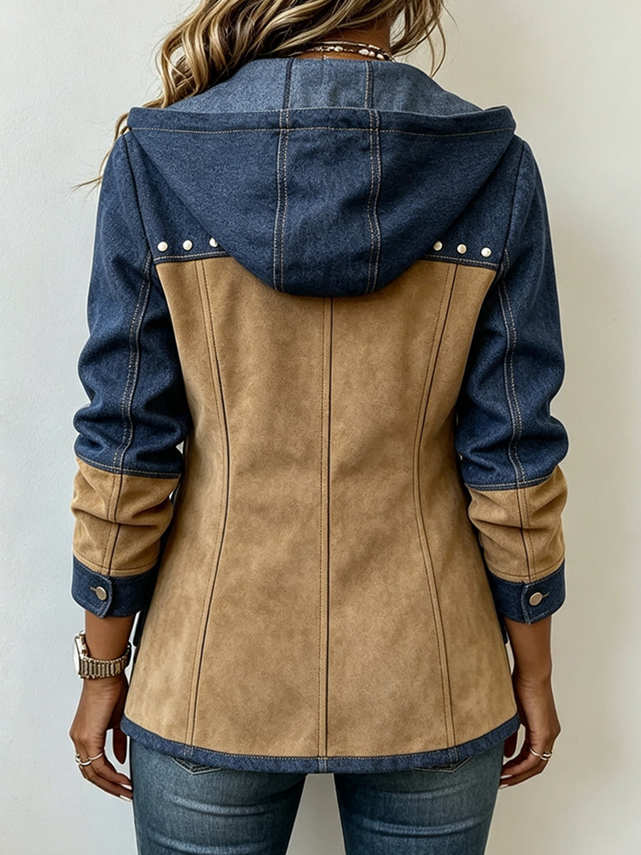 Cadence | Patchwork Hooded Jacket