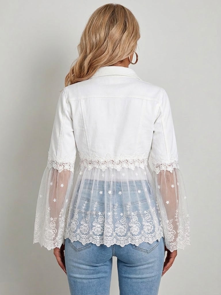 Willow | Lace-Panel Jacket