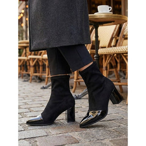 SILVIA | SLEEK CAP-TOE ANKLE BOOTS